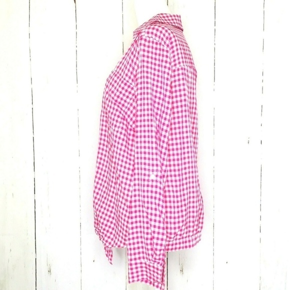 Jones New York Women’s L/S Button Tie Front Blouse - Picture 2 of 8